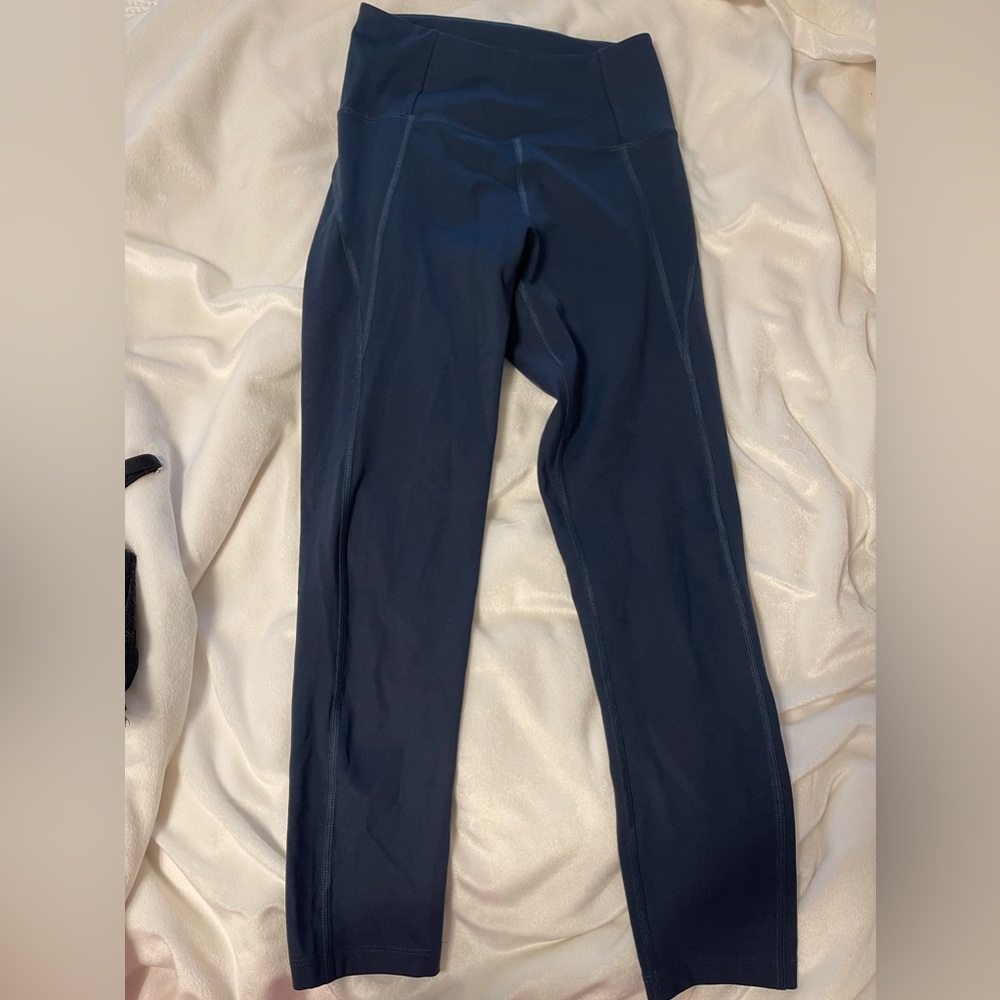 Girlfriend collective navy blue leggings